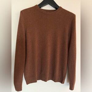 J. Crew Men's Rich Brown Crewneck Sweater